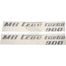 Dekalsats MB Trac turbo 900, svart, vnster och hger