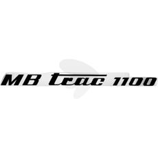 Dekalsats MB Trac 1100, svart, vnster och hger