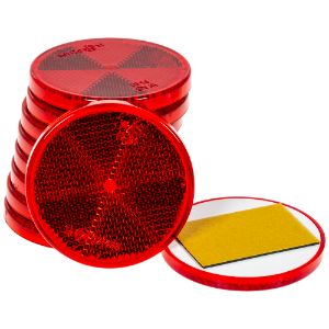 Reflex Röd Rund 61Mm – Självhäftande 10 St | Sagro