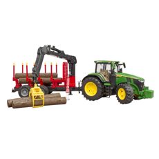 John Deere 7R 350 med skogsvagn