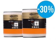 Duopack TurboLine band 12,5mm vit 2x200m