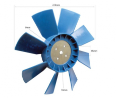 Fläktblad av hög kvalitet för att optimera kylningen av traktorer.