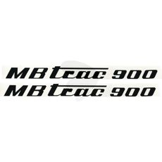 Dekalsats Motorhuv MB Trac 900 vnster och hger mittbrytare