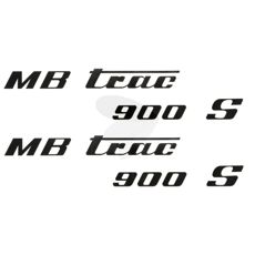 Dekalsats Motorhuv MB Trac 900 S vnster och hger mittbrytare