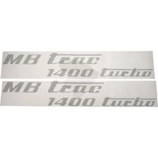 Dekalsats MB Trac 1400 turbo, olivgrn, vnster och hger