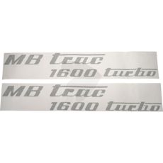 Dekalsats MB Trac 1600 turbo, olivgrn, vnster och hger