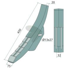 Skrspets Maschio 450mm - R17622980