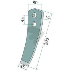 Skrspets Pttinger m.fl. 80X290X14mm 