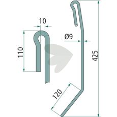 Efterharvspinne mitten, hger, kort