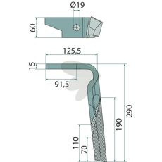 Rotorharvtand Hger - 950788