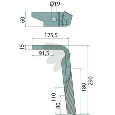 Rotorharvtand Hger - 954426
