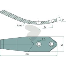 Skr C-Mix 3 Cenius 03 BBG/Amazone m.fl 80mm 78708734