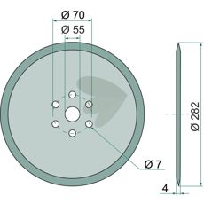 Skiva 282x4 mm