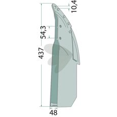 Sskr Gaspardo m.fl. 48X437mm hl 10,4mm