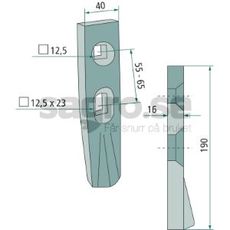 Skr Culitipress m.fl.40X190mm 608-295D, P05860