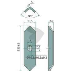 Skr Amazone med flera. 130x33x5mm