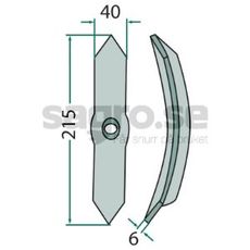 Skr fr pinne 45x10