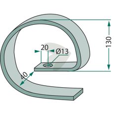 Frstrkningsfjder 32x10mm passande Amazone m.fl.