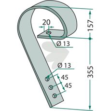 Slpbalkspinne 80x10