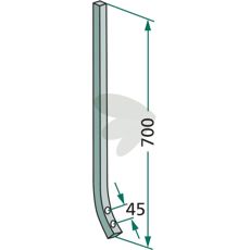 Pinne 25x25mm lngd 700mm hlavstnd 45mm