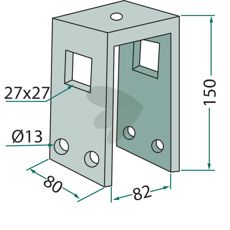 Fste kpl. Fr ram 80x80