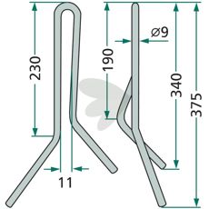 Efterharvspinne Lemken (Hassia) - 3537044
