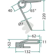 Efterharvspinne fram Kuhn (Nodet) - FJX0651A