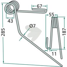 Efterharvspinne fram, 45 Pttinger,Rabe