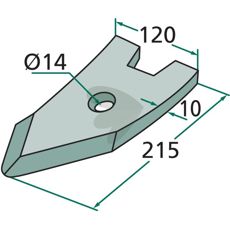 Skrspets HE-VA / Doublet- Record m.fl. 120X215mm