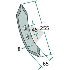 Skr Radie = 235 255X65mm Kuhn/Huard