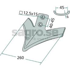 Vingskr bjd 260mm fste 45mm hl 12,5X15mm