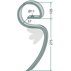Harvtand 25x8