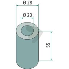 Bussning slaga Mulag m.fl. 28X55mm hl 20mm