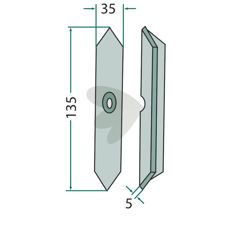 Skr rak 135x35x5mm 101200229