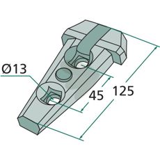 Fste kpl. 125X45X13