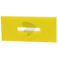 Avskrapare av plast 165x75 mm, hl 80x11 mm