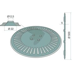 Skivrist Vgig,  500 X 5 Mm, 20"