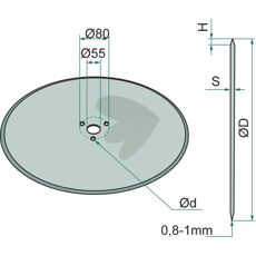 Skivrist Slt,  560 X 5 Mm, 22"