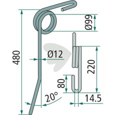 Efterharvspinne bjd Gttler 480mm