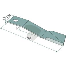 Slagkniv hger - 764664
