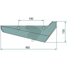 Skr Vnster 150X460mm L801