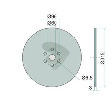 Skivskr  315x3 mm