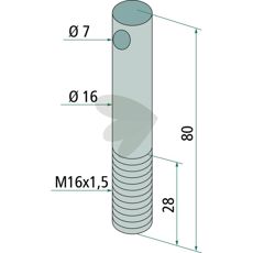 Bult Breviglieri med flera M16 x 1,5