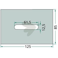 Avskraparplatta Kverneland, Maletti med fl. 85X125mm