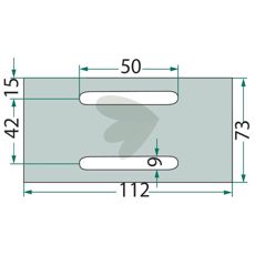 Avskraparplatta Maschio med flera. 24066