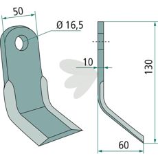 Y-slaga Agricom hl 16,5mm