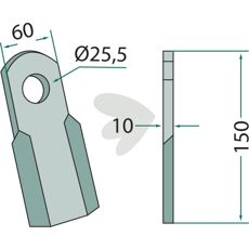 Kniv rak - 3000107