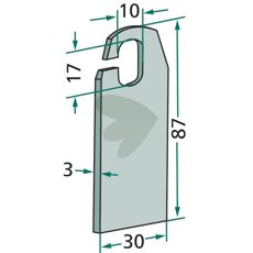 Kniv fr vertikutering - 8356000