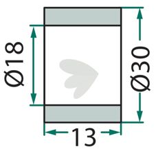 Bussning 18 X 30 X 13 Mm