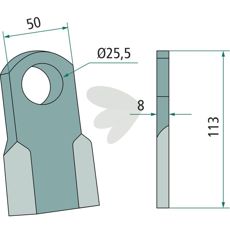 Kniv 18063-BRT-14